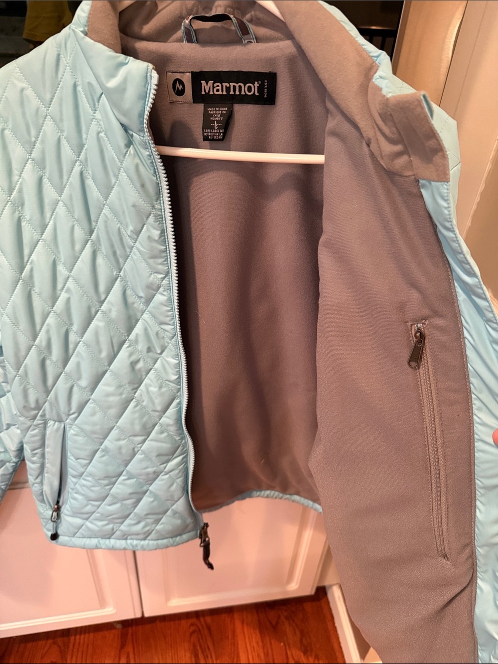 Marmot Light Blue Quilted Puffer Jacket - Picture 4 of 6